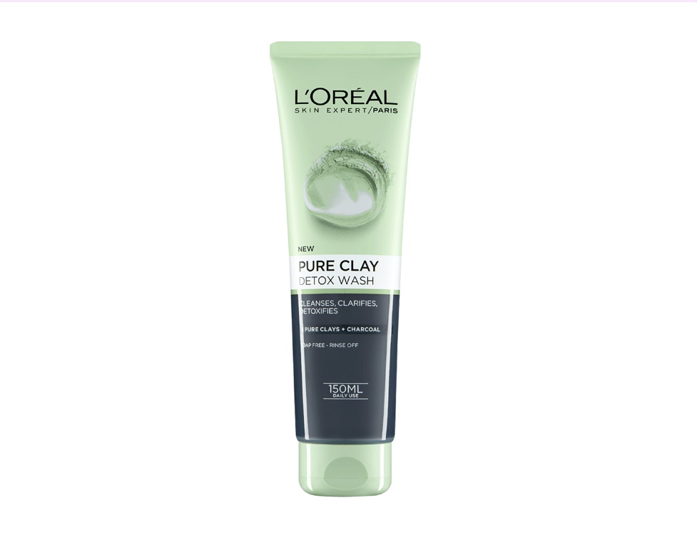 ژل شستشو صورت خاک رس و زغال لورالL’Oreal Paris Pure Clay Charcoal Detox (فروش قسطی)